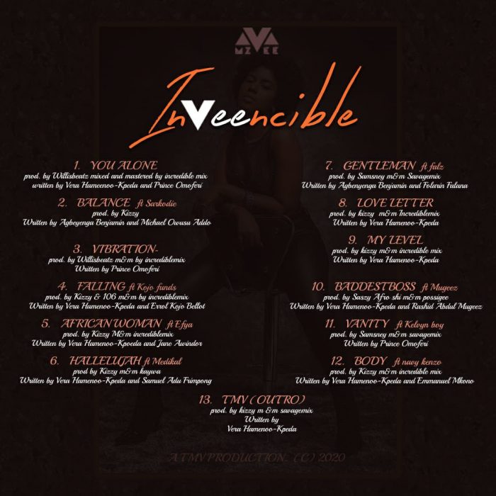 MzVee-–-InVeencible-(Full-Album)-tracklist