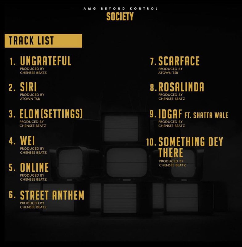 Medikal – Society (Full Album) Tracklist