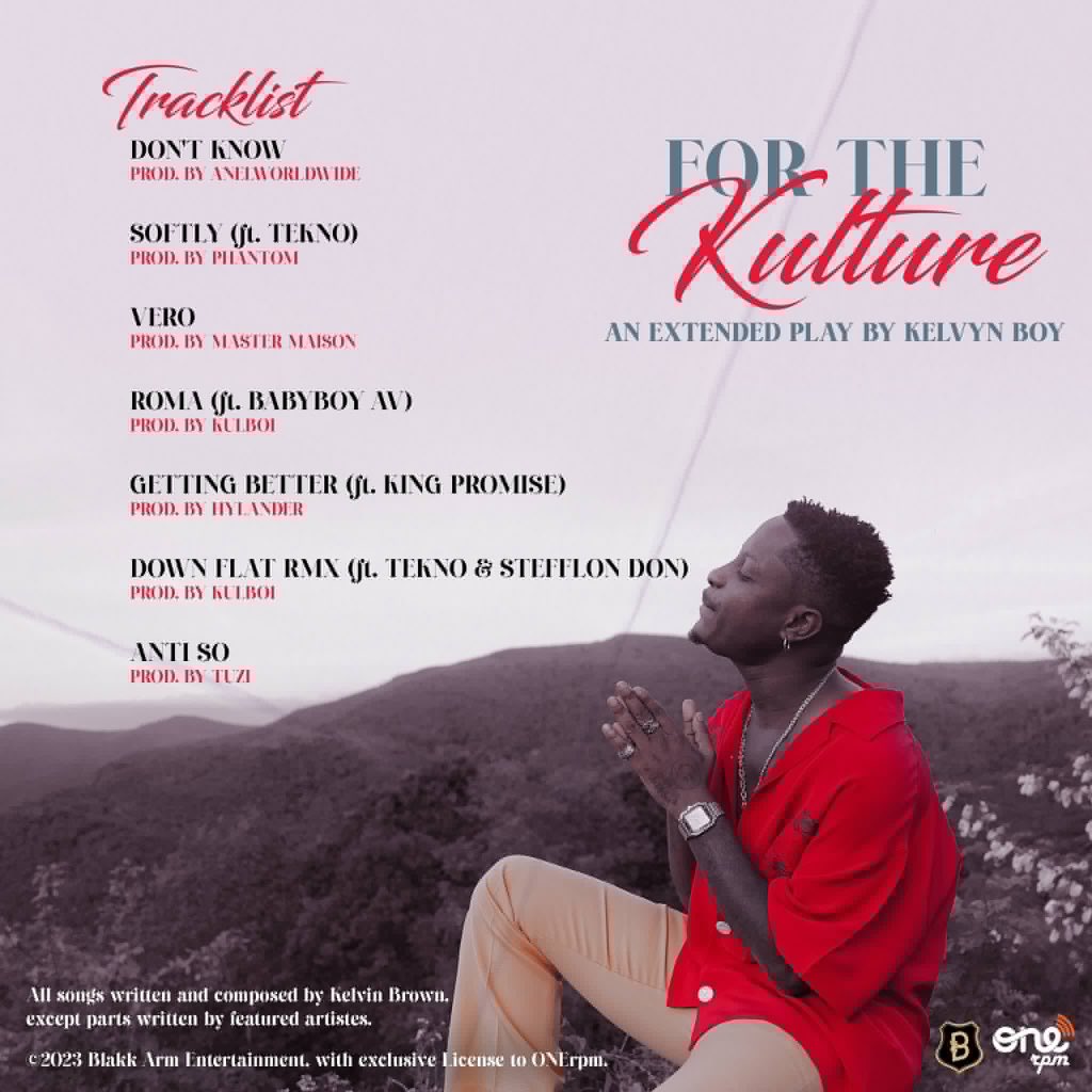 Kelvyn Boy - For The Kulture (FTK) (Full EP) Tracklist