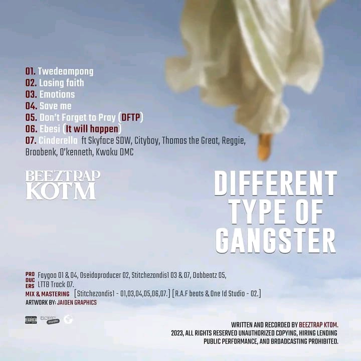 Beeztrap KOTM – Different Type Of Gangster (Full EP) Tracklist